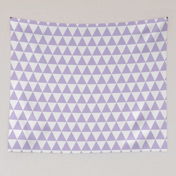 Item preview, White And Lavender Triangle Grid Pattern designed and sold by pattern-archive.