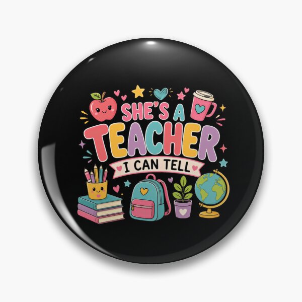 Item preview, She's A Teacher I Can Tell Educator School Appreciation Gift designed and sold by RetroMini2026.
