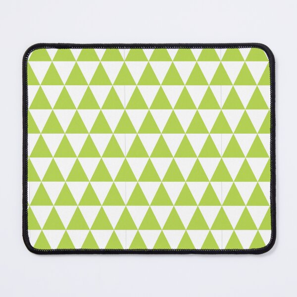 Item preview, White And Lime Triangle Grid Pattern designed and sold by pattern-archive.