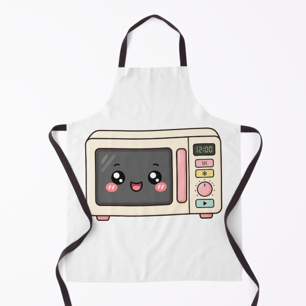 Item preview, Cute Kawaii Microwave Happy Kitchen Appliance Illustration designed and sold by Seculinator.
