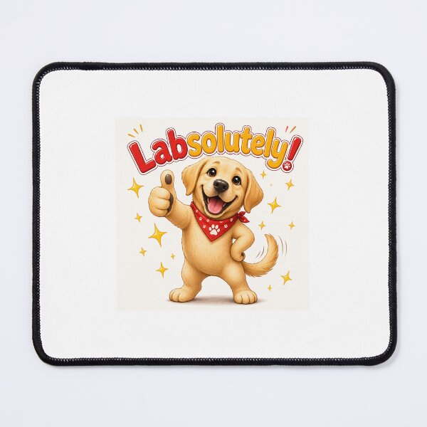 Item preview, Labsolutely Labrador Retriever Funny Dog Pun designed and sold by Little Paw Atelier.