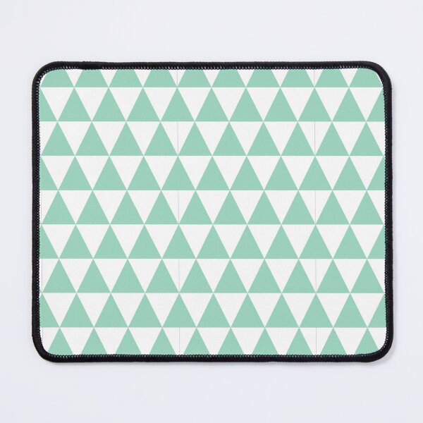 Item preview, White And Mint Triangle Grid Pattern designed and sold by pattern-archive.