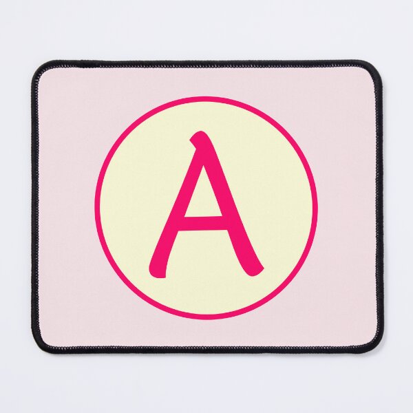 Item preview, Pink Alphabet Letter A Circle designed and sold by Jeallan Designs.