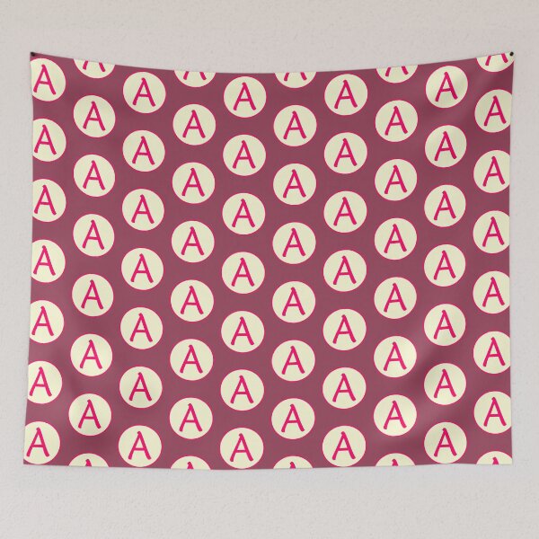 Item preview, Pink Alphabet Letter A Circle designed and sold by Jeallan Designs.
