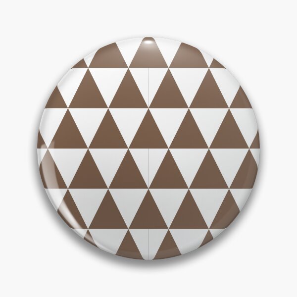 Item preview, White And Mocha Triangle Grid Pattern designed and sold by pattern-archive.