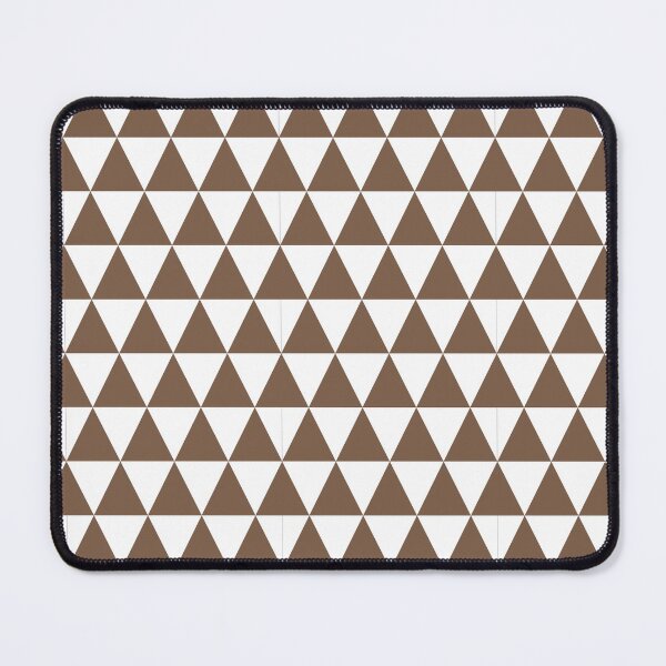 Item preview, White And Mocha Triangle Grid Pattern designed and sold by pattern-archive.