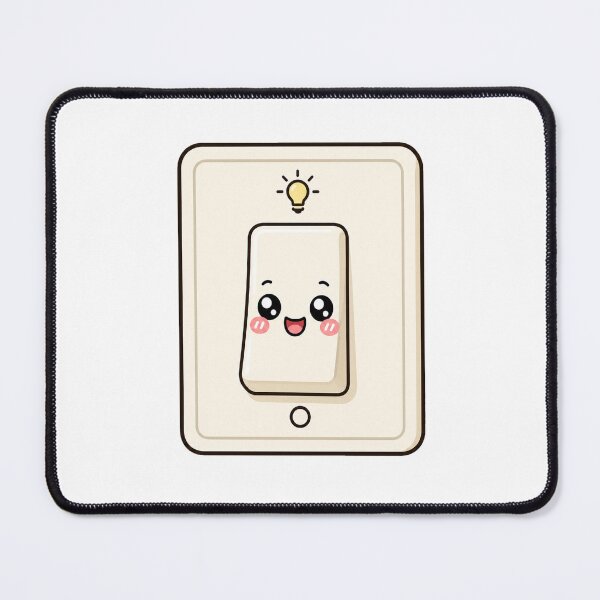Item preview, Cute Kawaii Light Switch Happy Idea Illustration designed and sold by Seculinator.