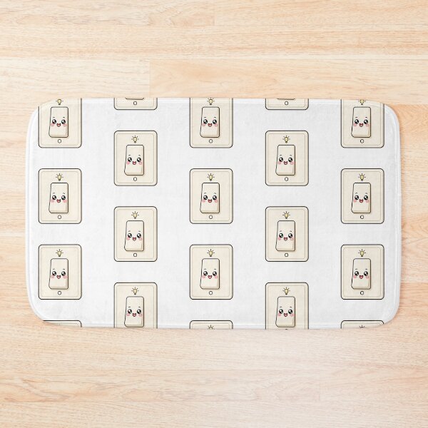 Item preview, Cute Kawaii Light Switch Happy Idea Illustration designed and sold by Seculinator.