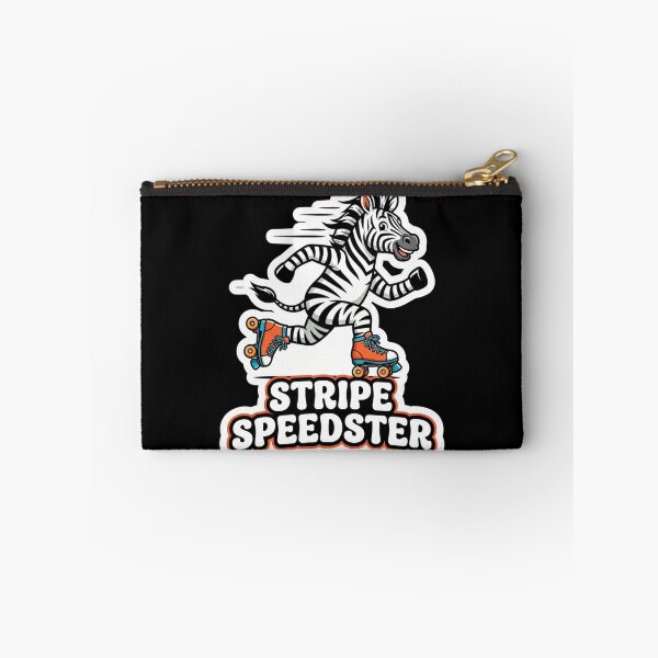 Item preview, Zebra wearing roller skates having fun designed and sold by Owcomm.