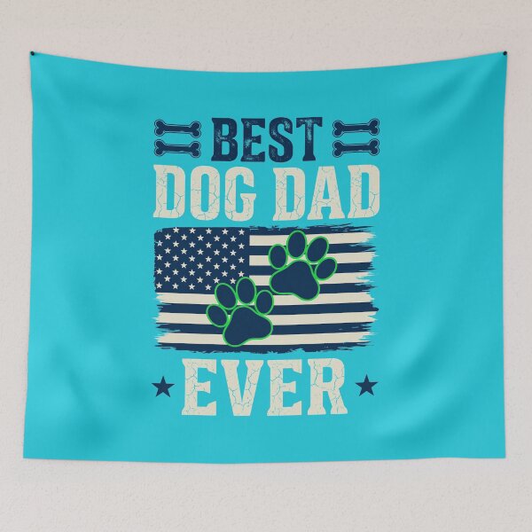 Item preview, Best Dog Dad Ever American Flag Paw Print designed and sold by GiaoCalonas.