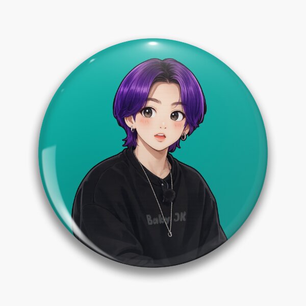 Item preview, BTS cute Jungkook | JK purple hair art | run bts show | BTS JK  designed and sold by moteesshop.