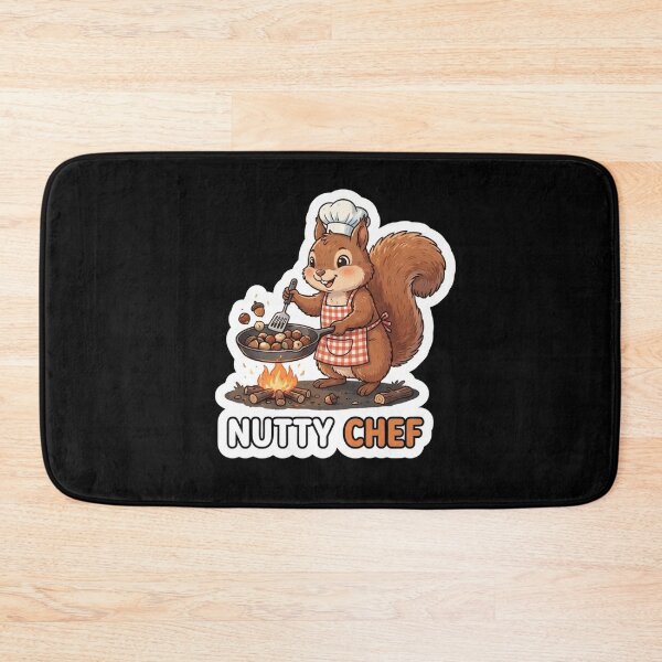 Item preview, Cute Squirrel Chef Cooking Roasted Nuts designed and sold by Owcomm.
