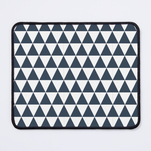 Item preview, White And Navy Triangle Grid Pattern designed and sold by pattern-archive.