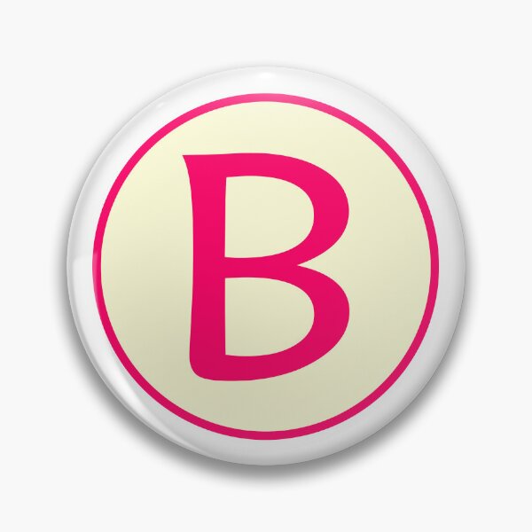 Item preview, Pink Alphabet Letter B Circle designed and sold by Jeallan Designs.