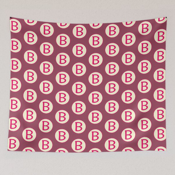 Item preview, Pink Alphabet Letter B Circle designed and sold by Jeallan Designs.