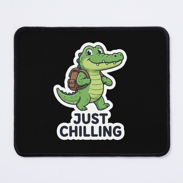 Item preview, Cute Baby Crocodile Wearing A Backpack designed and sold by Owcomm.
