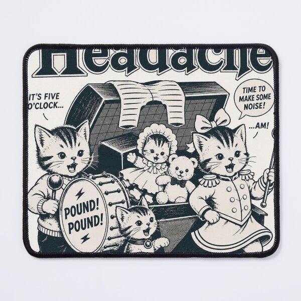 Item preview, F*ck Your Headache Cat Band Vintage Retro Graphic Tee designed and sold by Mystic & Celestial Art.