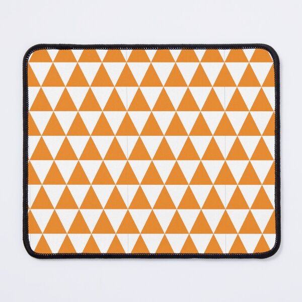 Item preview, White And Orange Triangle Grid Pattern designed and sold by pattern-archive.