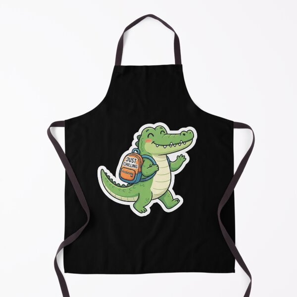 Item preview, Cute Smiling Crocodile Carrying A Backpack designed and sold by Owcomm.