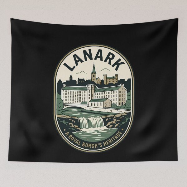 Item preview, Lanark Scotland Heritage Vintage Travel Emblem designed and sold by k3rstman1.