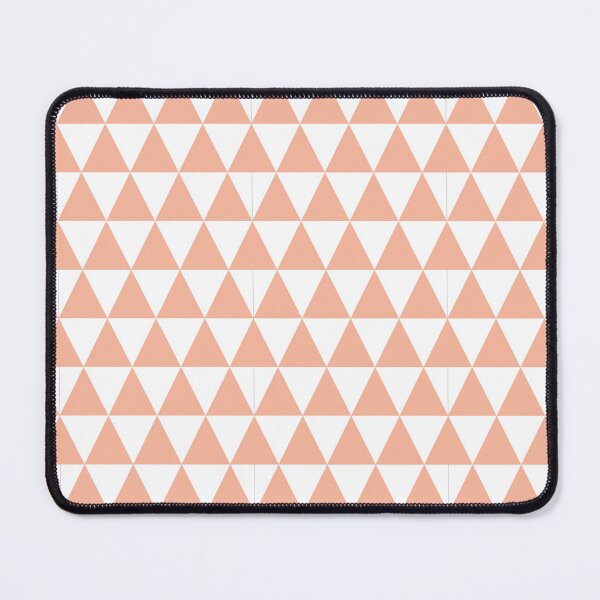 Item preview, White And Peach Triangle Grid Pattern designed and sold by pattern-archive.