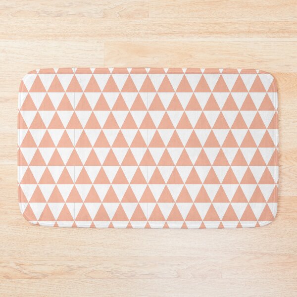 Item preview, White And Peach Triangle Grid Pattern designed and sold by pattern-archive.