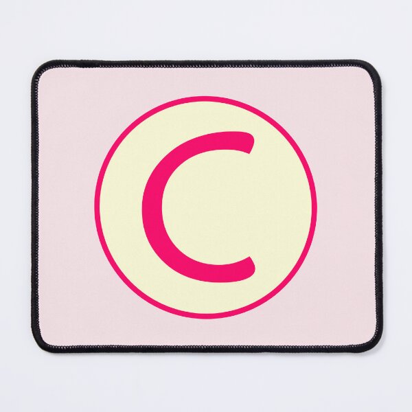Item preview, Pink Alphabet Letter C Circle designed and sold by Jeallan Designs.