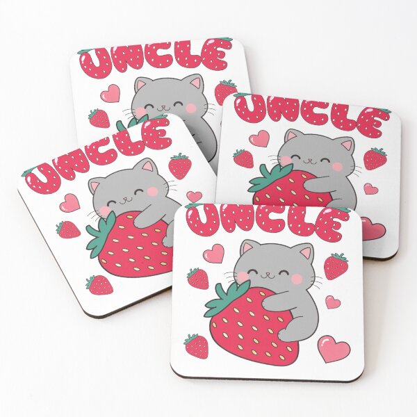 Item preview, Cute Strawberry Cat Uncle designed and sold by Tafa_Design.