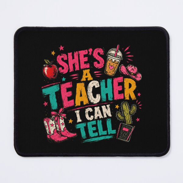 Item preview, She's A Teacher I Can Tell Woman Educator School Western Country designed and sold by RetroMini2026.