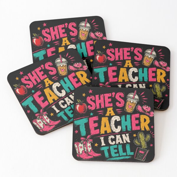 Item preview, She's A Teacher I Can Tell Woman Educator School Western Country designed and sold by RetroMini2026.