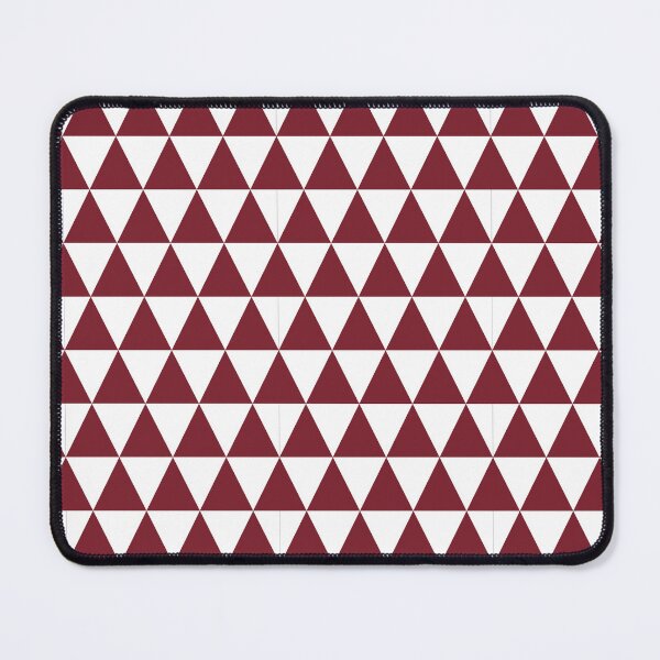 Item preview, White And Red Triangle Grid Pattern designed and sold by pattern-archive.
