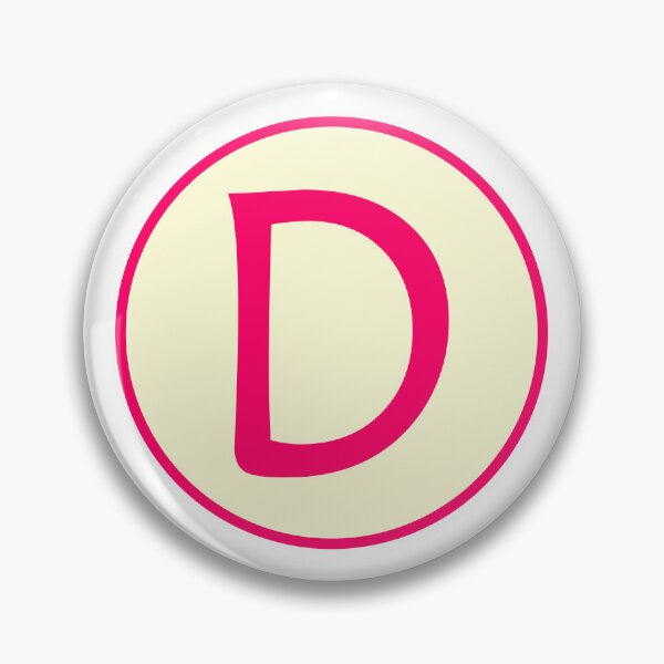 Item preview, Pink Alphabet Letter D Circle designed and sold by Jeallan Designs.