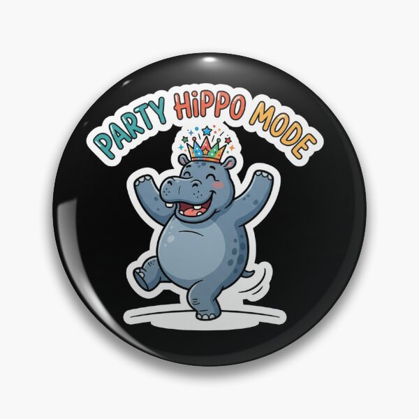 Item preview, Funny Dancing Hippo Party Animal Celebration designed and sold by Owcomm.