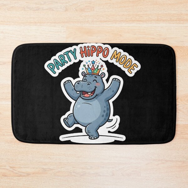 Item preview, Funny Dancing Hippo Party Animal Celebration designed and sold by Owcomm.