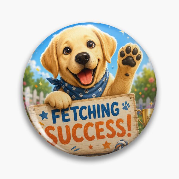 Item preview, Labrador Fetching Success | Cute Labrador | Funny Dog Gift designed and sold by Little Paw Atelier.