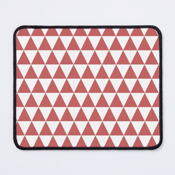 Item preview, White And Pastel Red Triangle Grid Pattern designed and sold by pattern-archive.