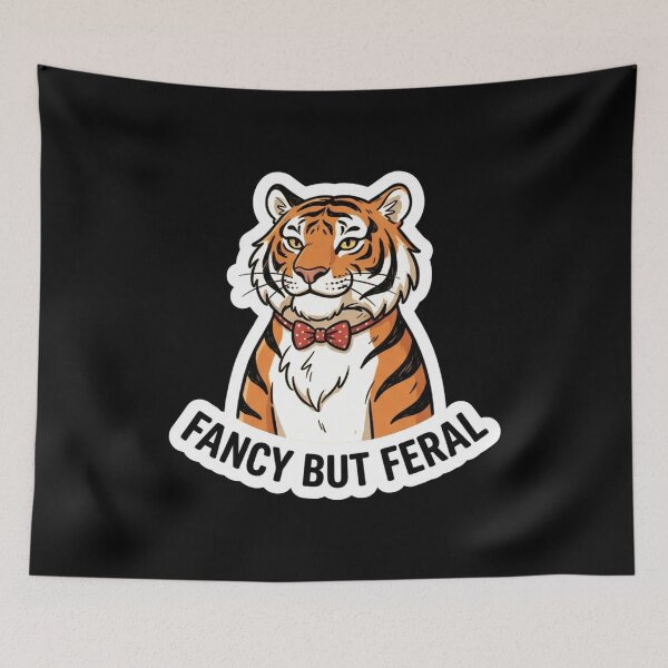 Item preview, Fancy Tiger Wearing A Bow Tie designed and sold by Owcomm.