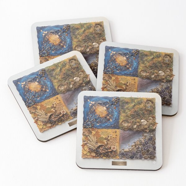 Item preview, Celestial Earth Cycles: A Four Seasons Mixed Media Art designed and sold by STAR-OVA.
