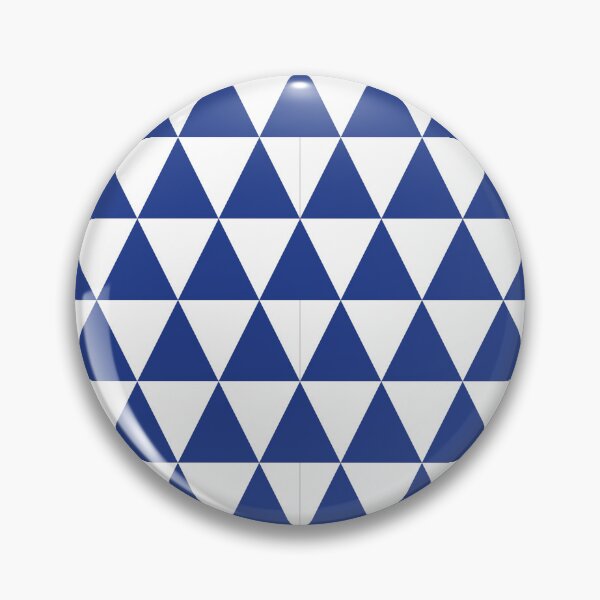Item preview, White And Royal Blue Triangle Grid Pattern designed and sold by pattern-archive.