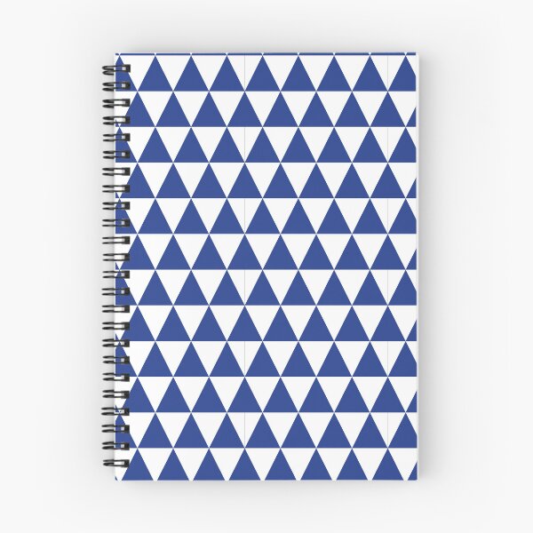 Item preview, White And Royal Blue Triangle Grid Pattern designed and sold by pattern-archive.