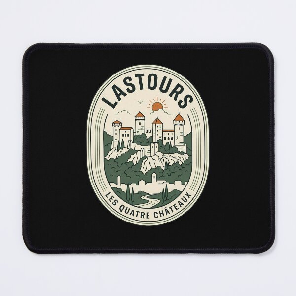 Item preview, Lastours Les Quatre Châteaux Vintage Travel Emblem designed and sold by k3rstman1.