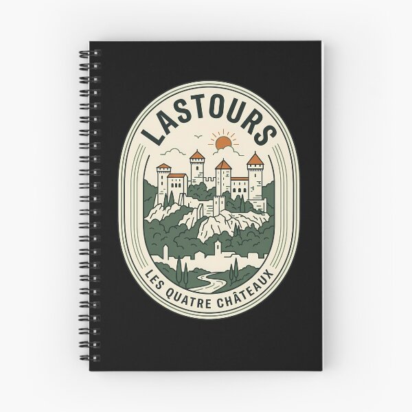 Item preview, Lastours Les Quatre Châteaux Vintage Travel Emblem designed and sold by k3rstman1.
