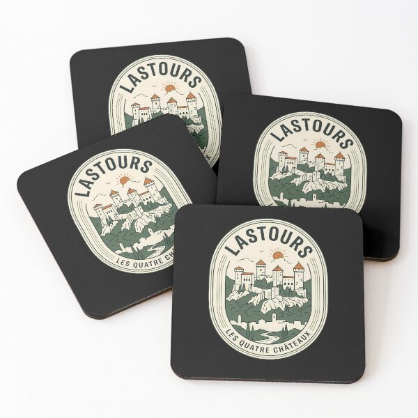 Item preview, Lastours Les Quatre Châteaux Vintage Travel Emblem designed and sold by k3rstman1.