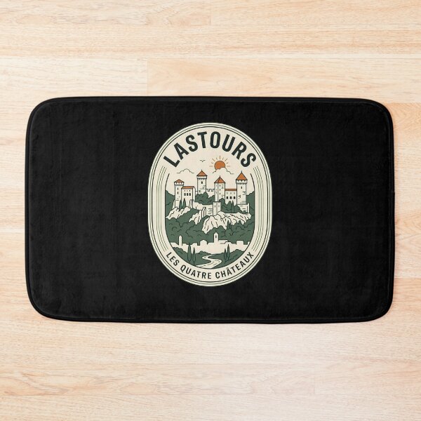 Item preview, Lastours Les Quatre Châteaux Vintage Travel Emblem designed and sold by k3rstman1.