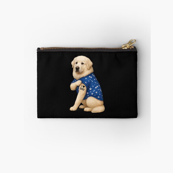 Item preview, Golden Retriever I Heart Dad Tattoo Design designed and sold by GiaoCalonas.