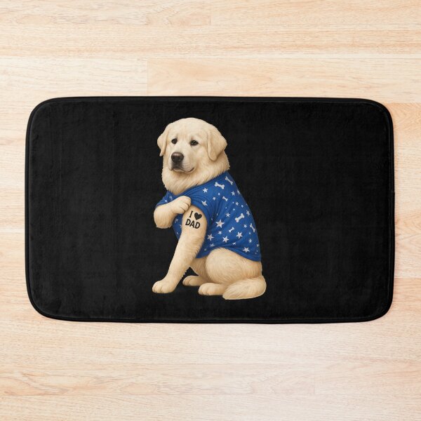 Item preview, Golden Retriever I Heart Dad Tattoo Design designed and sold by GiaoCalonas.