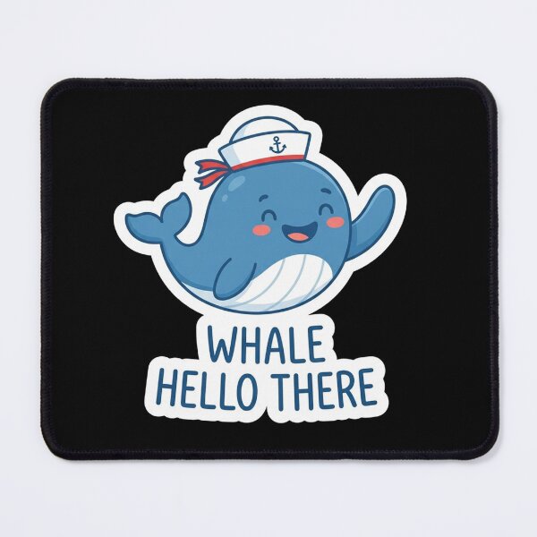 Item preview, Cute Sailor Whale Saying Hello There designed and sold by Owcomm.