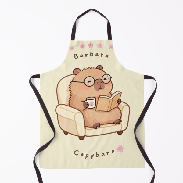Item preview, Barbara Capybara Reading Book Cute Cozy Capybara Illustration designed and sold by BCapybara.