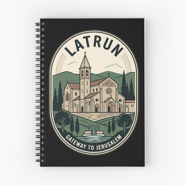 Item preview, Latrun Abbey Jerusalem Gateway Vintage Travel Emblem designed and sold by k3rstman1.