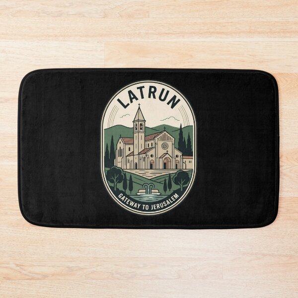 Item preview, Latrun Abbey Jerusalem Gateway Vintage Travel Emblem designed and sold by k3rstman1.